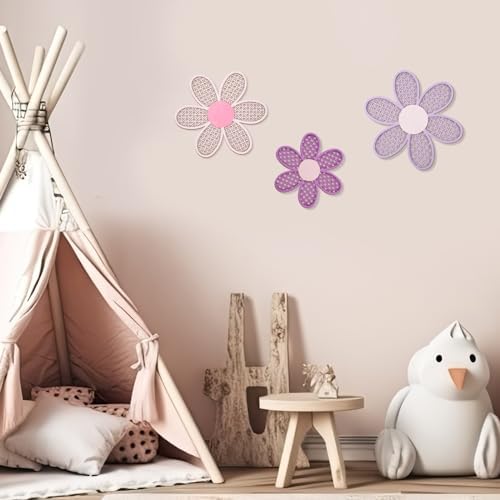 Maitys 3 Pcs Boho Daisy Flower Wall Decor Nursery Art - Image 6