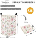 Baby Laundry Basket Baby Nursery Hamper Kids Laundry Basket Toy Storage Bin - Image 2