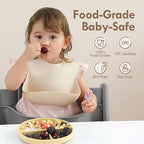 Moonkie Suction Plates for Baby | 100% Silicone BPA-Free Baby Plates - Image 2