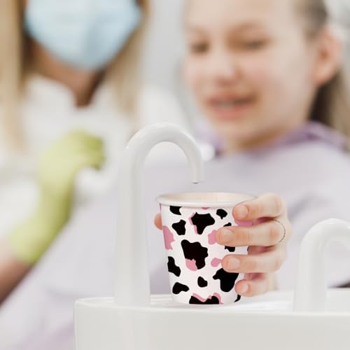 WRAPAHOLIC 3oz Pink Cow Bathroom Cups - Image 6