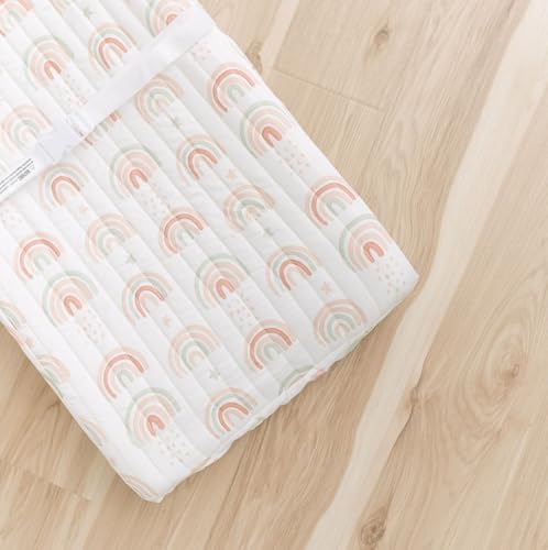 Crane Baby Quilted Changing Pad Cover, 100% Cotton Sateen, 16 X 32, Secure - Image 3