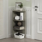 Furinno PASIR Book Shelf, 3-Tier Corner Bookshelf - Image 2