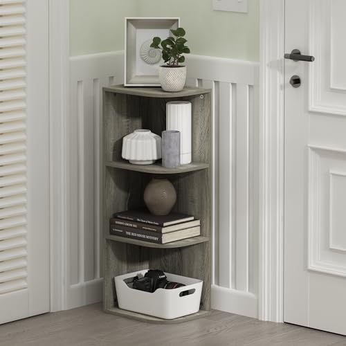 Furinno PASIR Book Shelf, 3-Tier Corner Bookshelf - Image 2