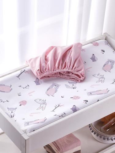 TILLYOU Changing Pad Cover Set in Soft Jersey Material - Image 7