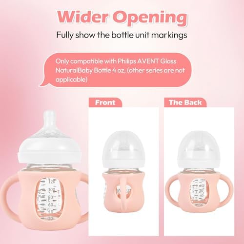 3 Pack Silicone Sleeves for Philips Avent Natural Glass Baby Bottles - Image 4