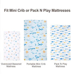 david's kids 3 Pack Mini Crib Sheets, Soft Breathable Premium Pack N Play Sheets - Image 7