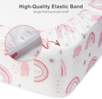 Baby Crib Sheets 2 Pack for Boys and Girls Fit for Standard Crib Toddler - Image 5