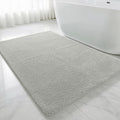 Polyester Bathroom Rug 40"x60" Gray, Large Soft Shaggy Bath Mat by Kildoss