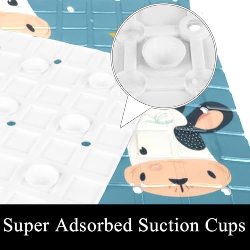 Shower Mat Bathtub Mat, 26.8x15.1 inch, Non-Slip Bath Mat - Image 3