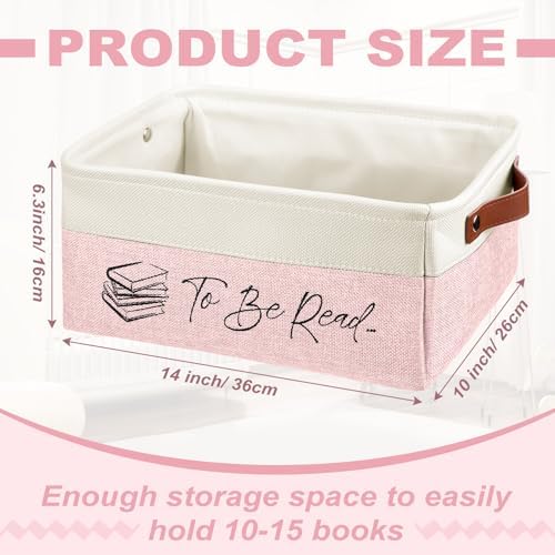 Marsui 1 Pcs TBR Basket Book Storage Bin Bookish Gifts - Image 2