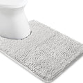 Yeaban Toilet Rugs U-Shape 20"x24", Light Gray by Yeaban