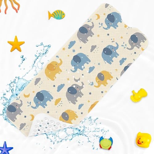 Bathtub Shower Mat 40X16 Inch, for Toddler, Star Cloud - Image 2