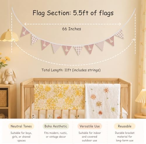 Goose Fabric Garland Banner, One Silly Goose Birthday Decor - Image 3