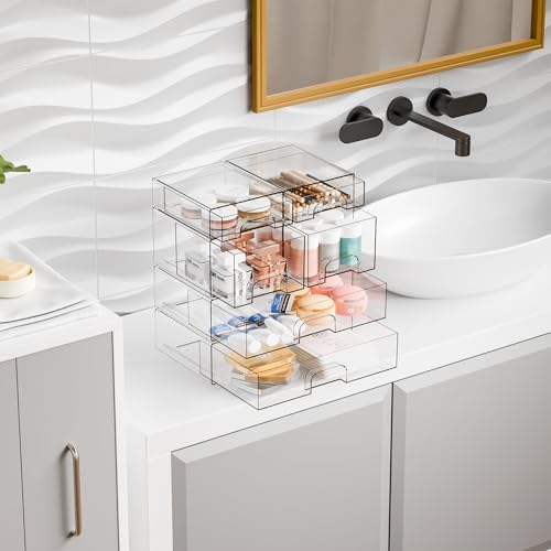 Yieach Clear Stackable Storage Drawers - Image 2