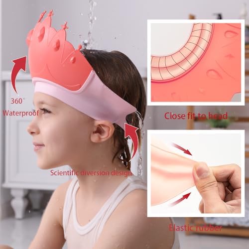 Baby Shower Cap Shield, Baby bath set shower cap, Visor Hat - Image 3