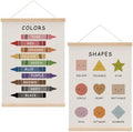 Cute Color Shape Poster Hanger Wall Decor, Toddler Learning Posters, by Unknown