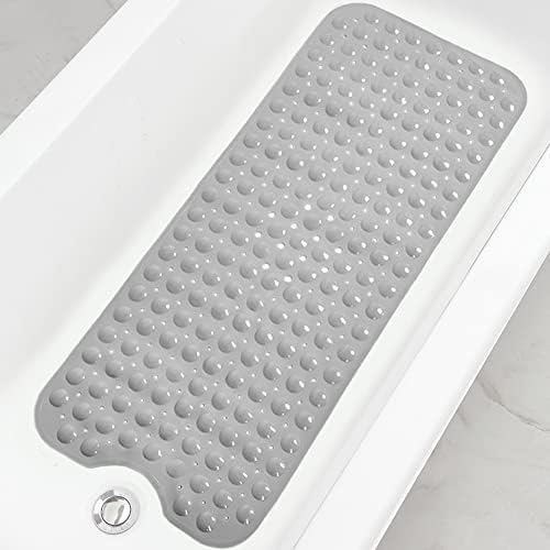 Bathtub and Shower Mats, Extra Long Non-Slip Bath Tub Mat 39 x 16 Inch by Linoows