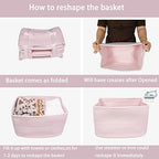 XUANGUO Woven Cotton Rope Storage Baskets 15x10x9.3" 3 Pack Light Pink - Image 7