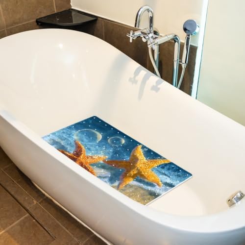 Shower Mat Non Slip, Beach Starfish Anti Slip Bath Mat - Image 5