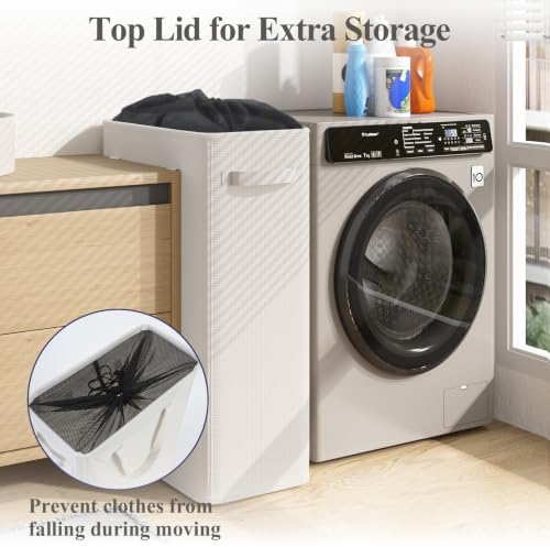 Optish 90L Slim Laundry Hamper, Baby Hamper - Image 6