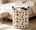 Ball Hamper for Nursery Boys Hamper Cute Storage Bin Organizer Room Decor for - Image 4