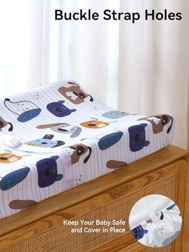 TILLYOU Changing Pad Cover Set in Soft Jersey Material - Image 4