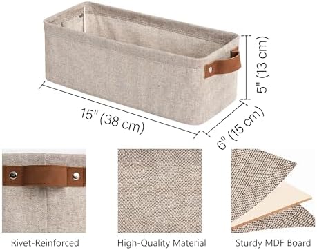 StorageWorks Narrow Storage Bins, Long Baskets - Image 2