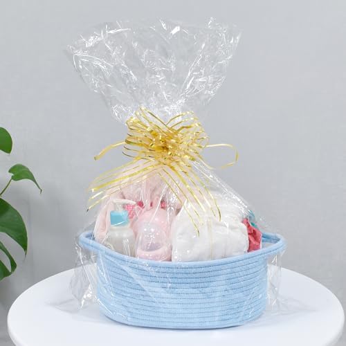 ABenkle Small Basket with Handles, Boho Decorative Rope Woven Dog Cat Toy - Image 3