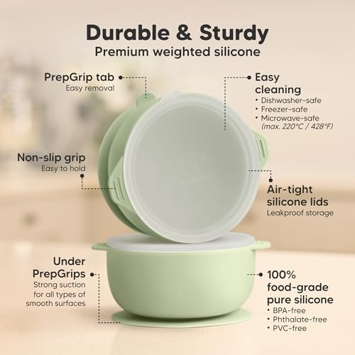 KeaBabies 2-Pack Baby Bowls - Image 2