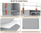 Homsorout 4-Tier Modular Hanging Closet Organizer Shelves Grey - Image 6