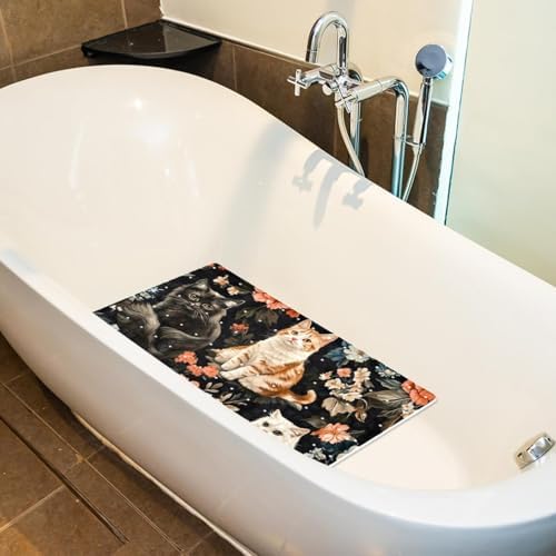 Non Slip Bathtub and Shower Mat 26.8x15.1 inch, Bath Mat - Image 5