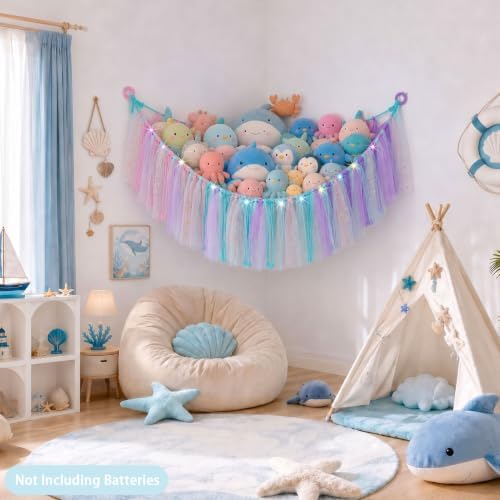 FIOBEE Stuffed Animals Net LED Light Toy Hammock - Image 2