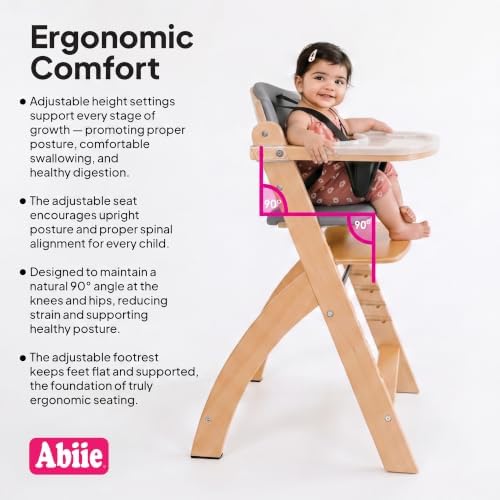 Abiie Beyond Junior Convertible Wooden High Chair - Image 5