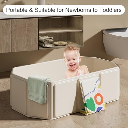 Collapsible Baby Bathtub, Portable & Foldable Bathtub - Image 4