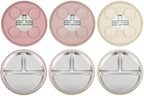 PandaEar 3 Pack Stainless Steel Baby Suction Plates, Divided Toddler Plate by PandaEar