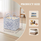 Floral Fabric Storage Basket Car Interior Storage Basket Underwear Sundries - Image 7