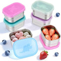 Tanjiae 6-Pack 8oz Small Stainless Steel Snack Containers - 230mL Leakproof by Tanjiae