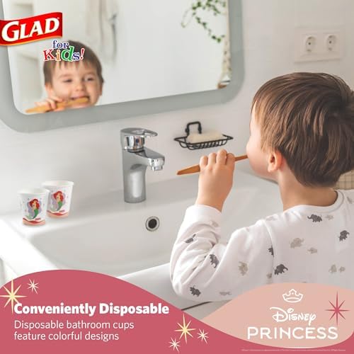 Glad for Kids Disney Princess Mini Paper Cups, 3 Oz - Image 3