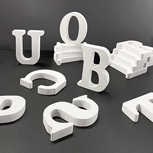 6 Inch Unfinished Wooden Letters, Wedding Birthday Party Wall Decor, Letter E - Image 5