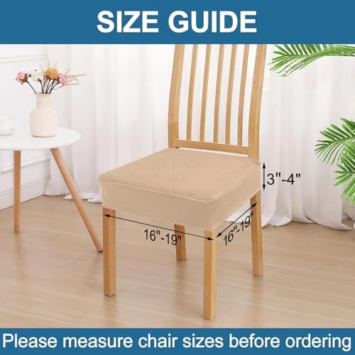 Smiry Waterproof Seat Covers for Dining Room Chairs - Image 2
