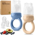 KeaBabies Baby Fruit Feeder 2pk, Silicone Baby Food Feeder by KeaBabies