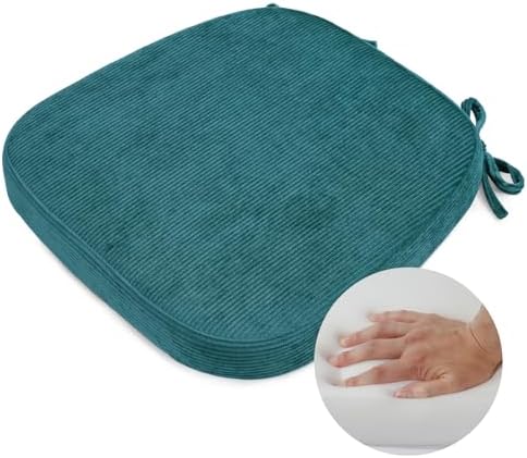 2.5" Thick Chair Cushions for Dining Chair, Corduroy High Density Foam Kitchen by Glyzia