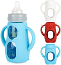 Silicone Sleeves with Handles for Mam Glass Baby Bottles 9oz, Anti Breakage by JoyFeed