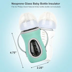 Beautyflier 2PCS Sleeve Covers for 8 oz Philips Avent Glass Natural Baby Bottle - Image 2