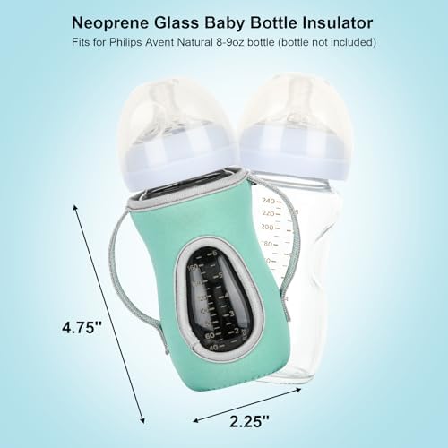 Beautyflier 2PCS Sleeve Covers for 8 oz Philips Avent Glass Natural Baby Bottle - Image 2