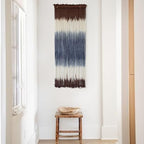 Macrame Wall Hanging Dip-Dye Wall Decor 15''W*39''L Boho Handmade Fiber Wall - Image 5