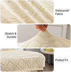 Genina Waterproof Dining Chair Covers Set of 4 Parsons Chair Slipcovers - Image 3