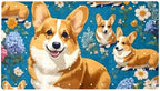 Bathtub Mat Non Slip 26.8x15.1 Inch, Corgis Flowers Shower Mat by Anna+Cowper
