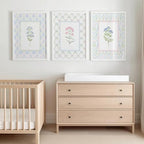 Lhoiplme Wildflower Nursery Wall Art Decor Baby Girl Room Canvas Prints Pastel - Image 7