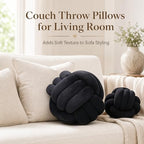 Petrella Black Knot Pillow Ball, 8 Inch Decorative Pillow - Image 5